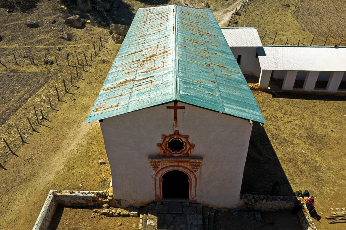 Vista aérea del templo de Nuestro Padre San Ignacio