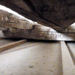 12. Viga fechada de bendición del templo 1860, encontrada en el coro