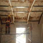 Refuerzo estructural en intrados de la boveda principal